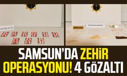 Samsun’da zehir operasyonu! 4 gözaltı