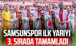 Samsunspor ilk yarıyı 3. sırada tamamladı