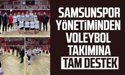 Samsunspor yönetiminden voleybol takımına tam destek