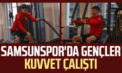 Samsunspor'da gençler kuvvet çalıştı