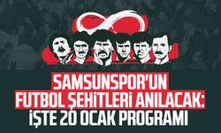 Samsunspor'un futbol şehitleri anılacak: İşte 20 Ocak programı