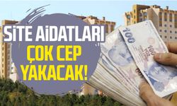 Site aidatları çok cep yakacak!