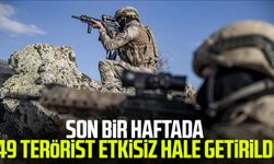 Son bir haftada 49 terörist etkisiz hale getirildi