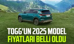 Togg'un 2025 model fiyatları belli oldu