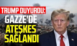 Trump duyurdu: Gazze'de ateşkes sağlandı