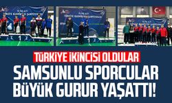 Samsunlu sporcular büyük gurur yaşattı! Türkiye ikincisi oldular