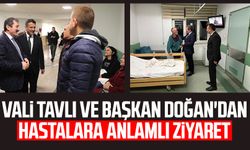 Samsun'da Vali Orhan Tavlı ve Başkan Halit Doğan'dan hastalara anlamlı ziyaret