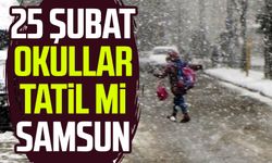 25 Şubat okullar tatil mi Samsun