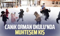 Canik Orman Okulu'nda muhteşem kış