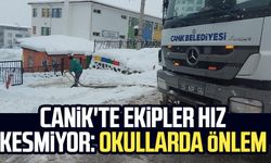 Canik'te ekipler hız kesmiyor: Okullarda önlem