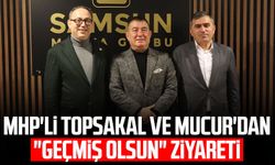 MHP'li İlyas Topsakal ve Burhan Mucur'dan "geçmiş olsun" ziyareti