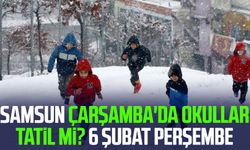 Samsun Çarşamba'da okullar tatil mi? 6 Şubat Perşembe