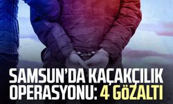 Samsun Tekkeköy'de kaçakçılık operasyonu: 4 gözaltı