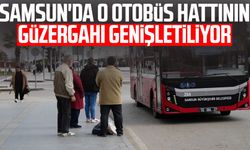 Samsun'da o otobüs hattının güzergahı genişletiliyor