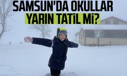 Samsun'da okullar yarın tatil mi? 12 Şubat kar tatili var mı?