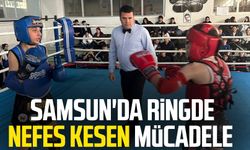 Samsun'da ringde nefes kesen mücadele