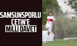 Samsunsporlu Bedirhan Çetin'e milli davet