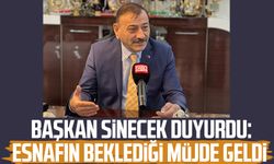 Başkan Metin Sinecek duyurdu: Esnafın beklediği müjde geldi