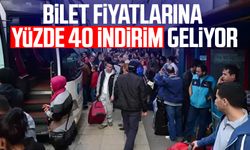 Bilet fiyatlarına yüzde 40 indirim geliyor