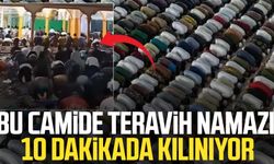 Bu camide teravih namazı 10 dakikada kılınıyor