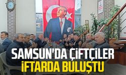 Samsun'da çiftçiler iftarda buluştu