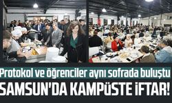 Samsun'da kampüste iftar: Protokol ve öğrenciler aynı sofrada buluştu