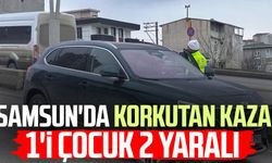 Samsun'da korkutan kaza! 1'i çocuk 2 yaralı