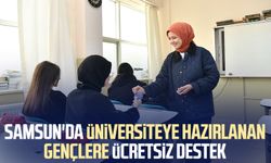 Samsun'da üniversiteye hazırlanan gençlere ücretsiz destek