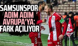 Samsunspor adım adım Avrupa'ya: Fark açılıyor!