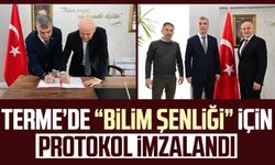 Terme'de “Bilim Şenliği” için protokol imzalandı
