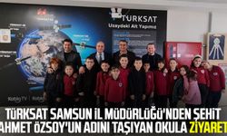 TÜRKSAT Samsun İl Müdürlüğü'nden şehit Ahmet Özsoy'un adını taşıyan okula ziyaret