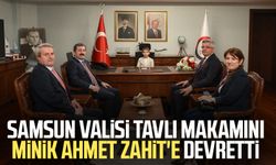 Samsun Valisi Orhan Tavlı, makamını Ahmet Zahit Sever'e devretti