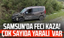 Samsun Vezirköprü'de feci kaza! Çok sayıda yaralı var