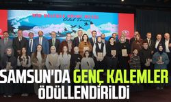 Samsun'da genç kalemler ödüllendirildi