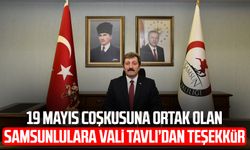 19 Mayıs coşkusuna ortak olan Samsunlulara Vali Orhan Tavlı’dan teşekkür
