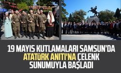 19 Mayıs kutlamaları Samsun’da Atatürk Anıtı'na çelenk sunumuyla başladı