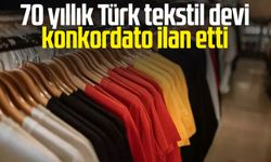 70 yıllık Türk tekstil devi konkordato ilan etti
