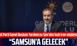 AK Parti Genel Başkanı Yardımcısı Mustafa Şen'den Samsun'a hızlı tren müjdesi