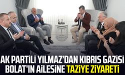 AK Partili Yusuf Ziya Yılmaz’dan Kıbrıs gazisi Baki Bolat’ın ailesine taziye ziyareti