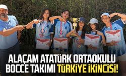Alaçam Atatürk Ortaokulu Küçük Kız Bocce takımı Türkiye ikincisi!