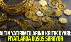 Altın yatırımcılarına kritik uyarı: Fiyatlarda düşüş sürüyor