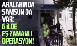 Aralarında Samsun da var: 6 ilde eş zamanlı operasyon!