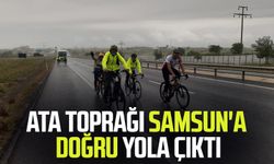 Ata toprağı Samsun'a doğru yola çıktı