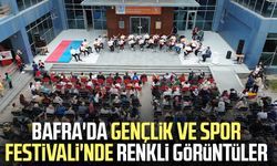 Bafra'da Gençlik ve Spor Festivali'nde renkli görüntüler