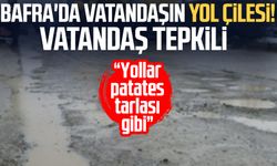 Bafra'da vatandaşın yol çilesi! Vatandaş tepkili