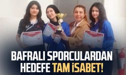 Bafralı sporculardan hedefe tam isabet!