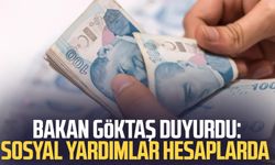 Bakan Göktaş duyurdu: Sosyal yardımlar hesaplarda