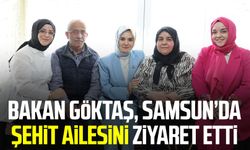 Bakan Mahinur Özdemir Göktaş, Samsun’da şehit İsmail Palaş’ın ailesini ziyaret etti