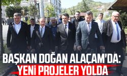 Başkan Halit Doğan Alaçam'da: Yeni projeler yolda