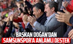 Başkan Halit Doğan’dan Samsunspor’a dev pankartlı destek